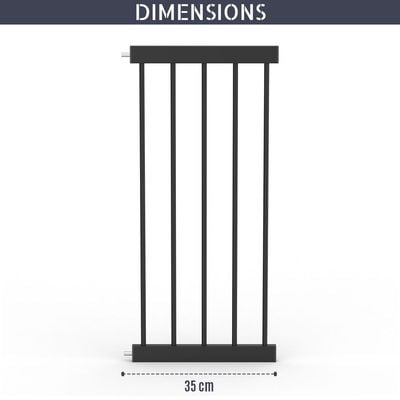 Baby Safe - Safety Gate Extension 35cm - Black