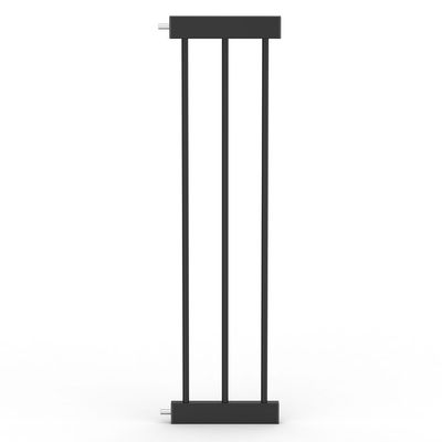 Baby Safe Wooden Safety Gate W/T 21Cm Black Extension - Natural Wood
