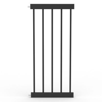 Baby Safe Wooden Safety Gate w / t 35cm Black Extension - Natural Wood