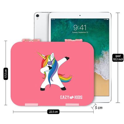 Eazy Kids Bento Boxes wt Insulated Lunch Bag Combo - Unicorn Pink