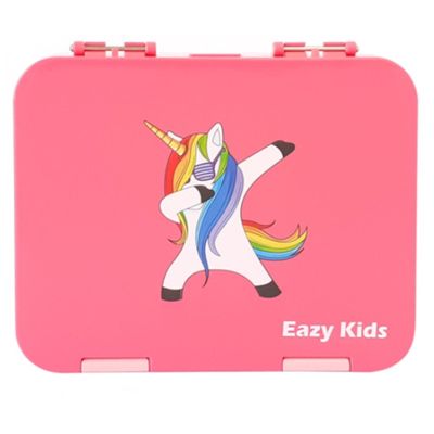 Eazy Kids Bento Boxes wt Insulated Lunch Bag Combo- Unicorn Pink