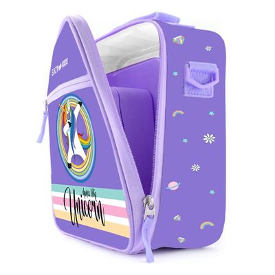 Eazy Kids Bento Boxes wt Insulated Lunch Bag Combo - Unicorn Purple