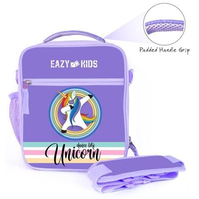 Eazy Kids Bento Boxes wt Insulated Lunch Bag Combo - Unicorn Purple