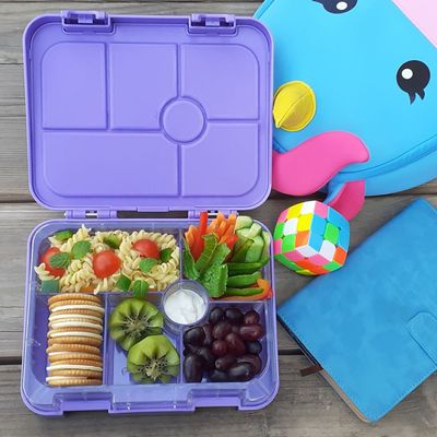 Eazy Kids Bento Boxes wt Insulated Lunch Bag Combo - Unicorn Purple