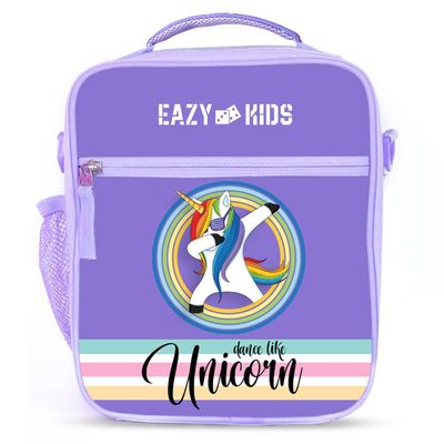 Eazy Kids Bento Boxes wt Insulated Lunch Bag Combo - Unicorn Purple