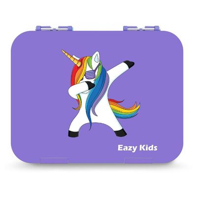 Eazy Kids Bento Boxes wt Insulated Lunch Bag Combo - Unicorn Purple