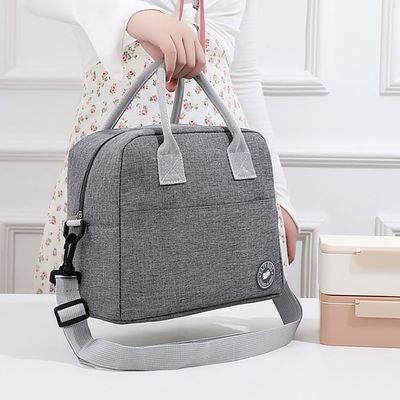 Eazy Kids Bento Boxes wt Insulated Lunch Bag Combo - Love Dubai Grey