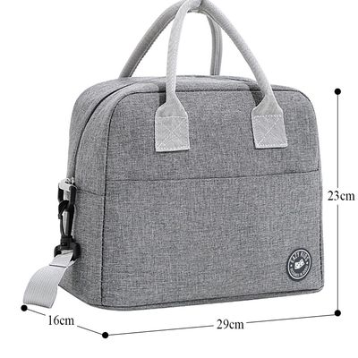 Eazy Kids Bento Boxes wt Insulated Lunch Bag Combo - Love Riyadh Grey