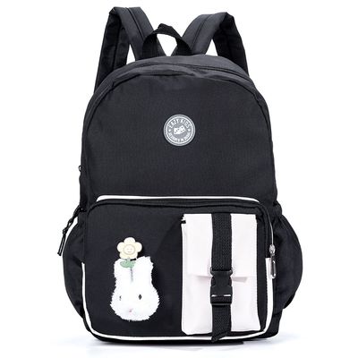 Eazy Kids Vogue School Bag wt Bento Lunch Box - Black