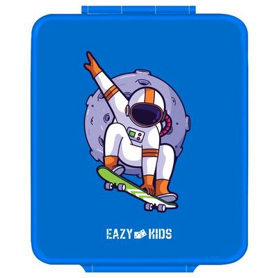Eazy Kids Jumbo Bento Lunch Box w/t Insulated Jar - Blue