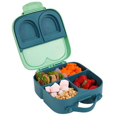 Eazy Kids Bento Box wt Insulated Lunch Bag Combo - Green