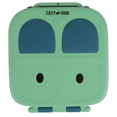 Eazy Kids Bento Box wt Insulated Lunch Bag Combo - Green