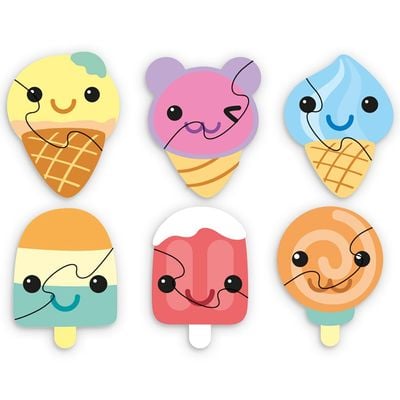 Little Story 6 - in - 1 Matching Puzzle Educational & Fun Game - Ice Cream