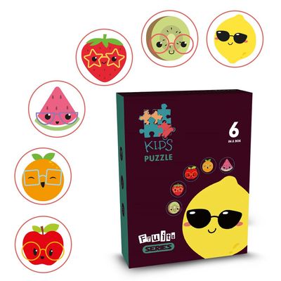 Little Story 6-in-1 Matching Puzzle Educational & Fun Game - Fruits
