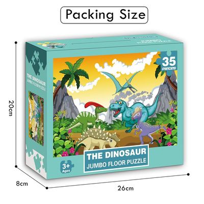 Little Story Jumbo Floor Jigsaw Puzzle Educational & Fun Game (Dinosaurs World) - 35 pcs