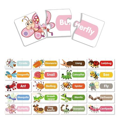 Little Story 20-in-1 Matching Puzzle Educational & Fun Game - Insects