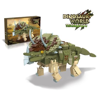 Little Story Block (Leg Godt) Toy Dinosaurs World - Triceratops (410 Pcs)