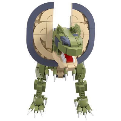 Little Story Block (Leg Godt) Toy Dinosaurs World - Double Crowned Dragon (309 Pcs)