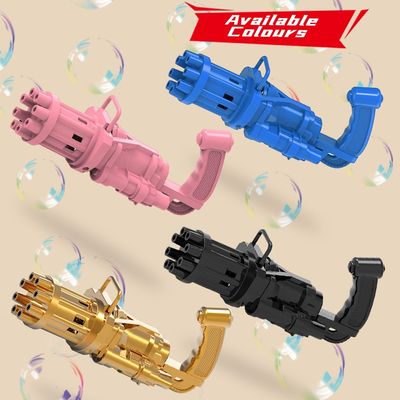 Little Story - 8 Holes Bubble Machine Kids Gun - Blue