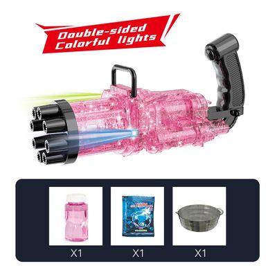 Little Story - 8 Holes Bubble Machine Kids Gun - Pink