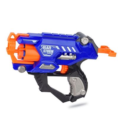 Little Story Kids Manual Bullet Gun wt 10pcs Soft Bullets - Blue