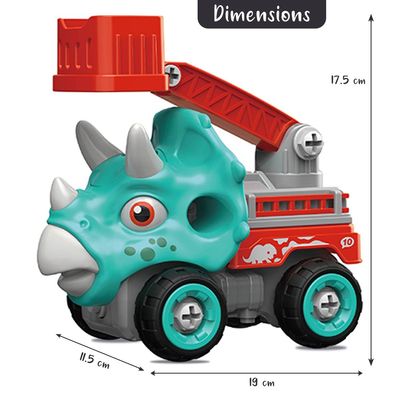 Little Story - Kids Toy Mini Dinosaur Truck with Remote Control - Green 
