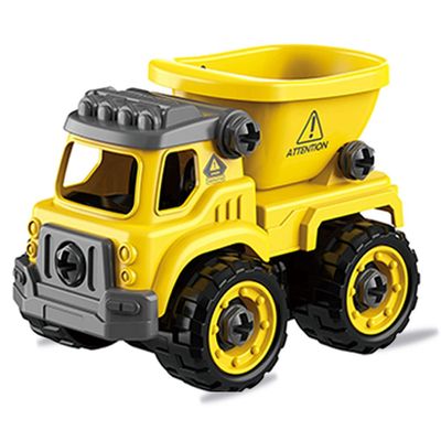 Little Story - Kids Toy Assembled Wisdom Cars - Set of 12 - Yellow