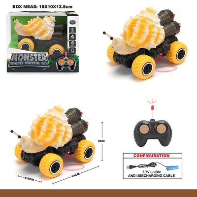 Little Story - Kids Toy 4 Channel Snail Car wt Remote Control - Yellow