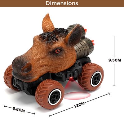 Little Story - Kids Toy 2 Channel Horse Car wt Remote Control - Red