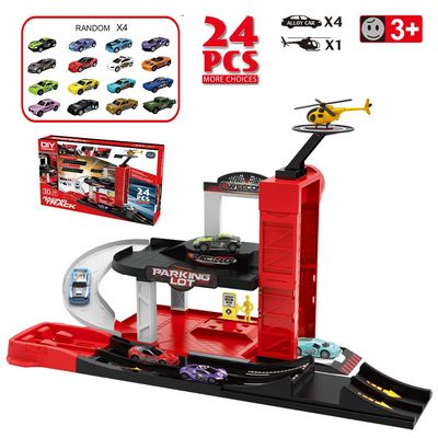 Little Story 24Pcs Toy Car Parking Lot