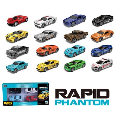 Little Story 4Pcs Slide Die Cast Toy Rapid Car Set