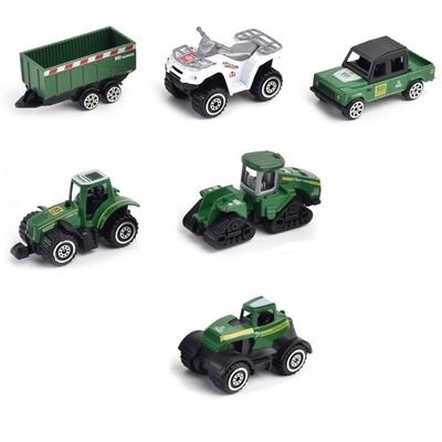 Little Story Alloy Sliding Farmer's Vehicle (6Pcs) - Multicolor