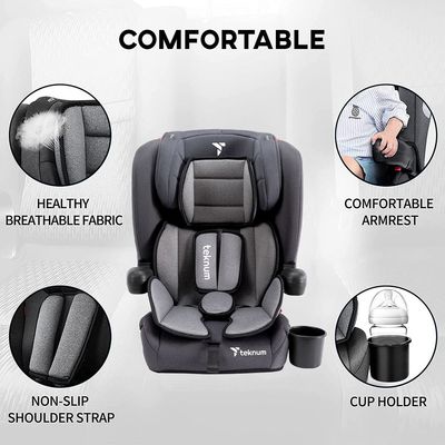 Teknum Pack and Go Foldable Car Seat Grey