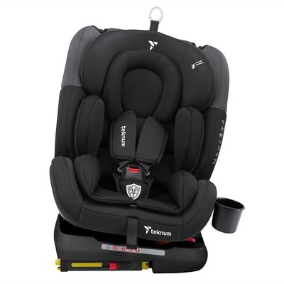 Teknum Evolve 360° Car Seat 0-12Yrs Black With Isofix