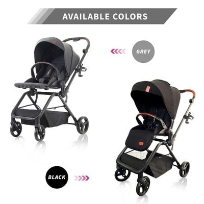 Teknum STROLL - 1 Reversible Travel Stroller - Grey