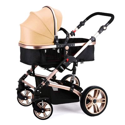 Teknum 3 in 1 Pram stroller with Sunveno Fashion Diaper Tote Bag - Khaki