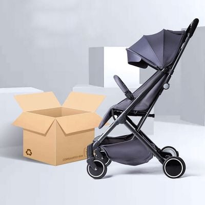 Travel Lite Stroller - Sld By Teknum With Sunveno Styler Fashion Diaper Bag - Dark Grey

