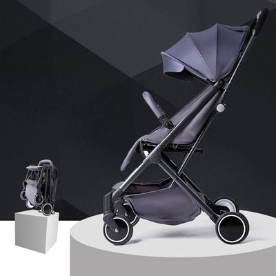 Travel Lite Stroller - SLD by Teknum with Sunveno Styler Fashion diaper Bag - Dark Grey
