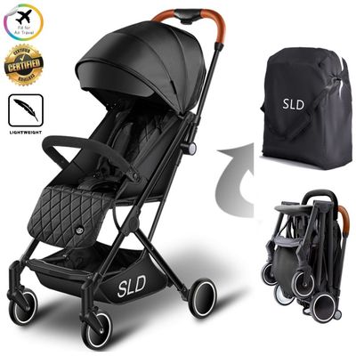 Travel Lite Stroller - SLD by Teknum with Sunveno Styler Fashion diaper Bag - Black
