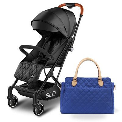 Travel Lite Stroller - SLD by Teknum with Sunveno Styler Fashion diaper Bag - Black
