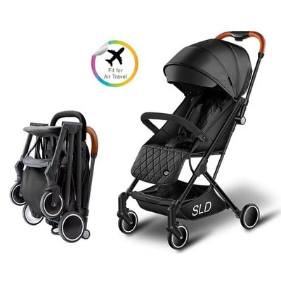 Travel Lite Stroller - SLD by Teknum with Sunveno Styler Fashion diaper Bag - Black
