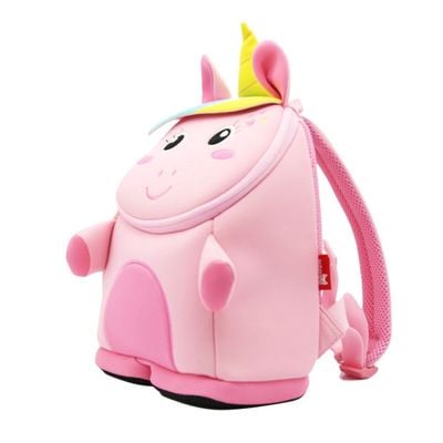 Nohoo Unicorn 3D Bag + Bento Lunch Box - Pink