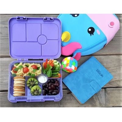 Nohoo Unicorn Bag + Bento Lunch Box - Purple