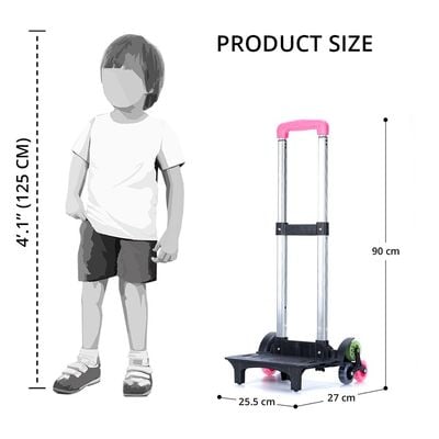 Eazy Kids - Trolley School Bag - Pink