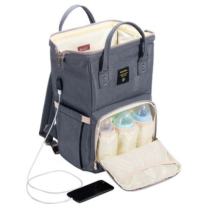 Sunveno Diaper Bag with USB - Grey