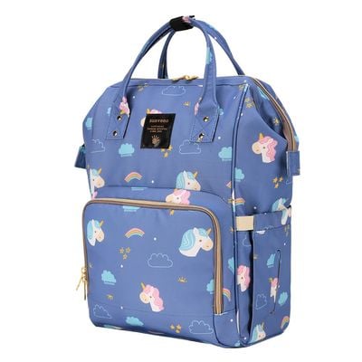 Sunveno Diaper Bag With Usb - Unicorn Blue