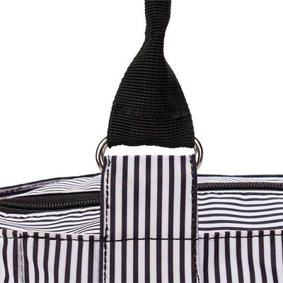 Little Story Diaper Bag Set Of 6 With Hooks - Black
