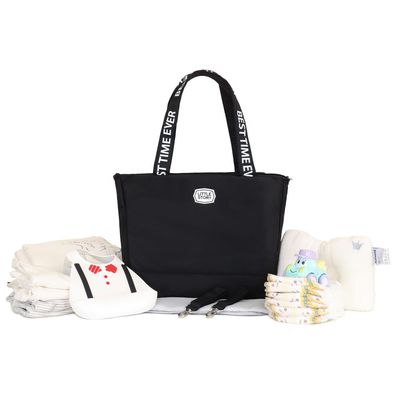 Little Story Best Time Ever Mommy Bag-Black