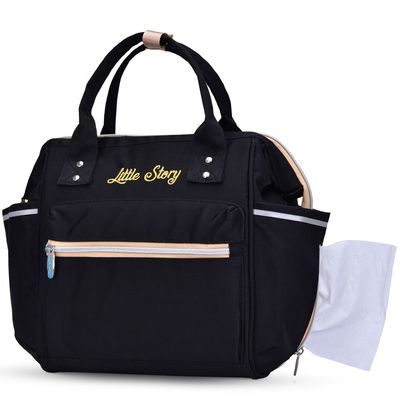 Little Story Ace Diaper Bag - Black