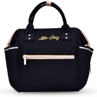 Little Story Ace Diaper Bag - Black